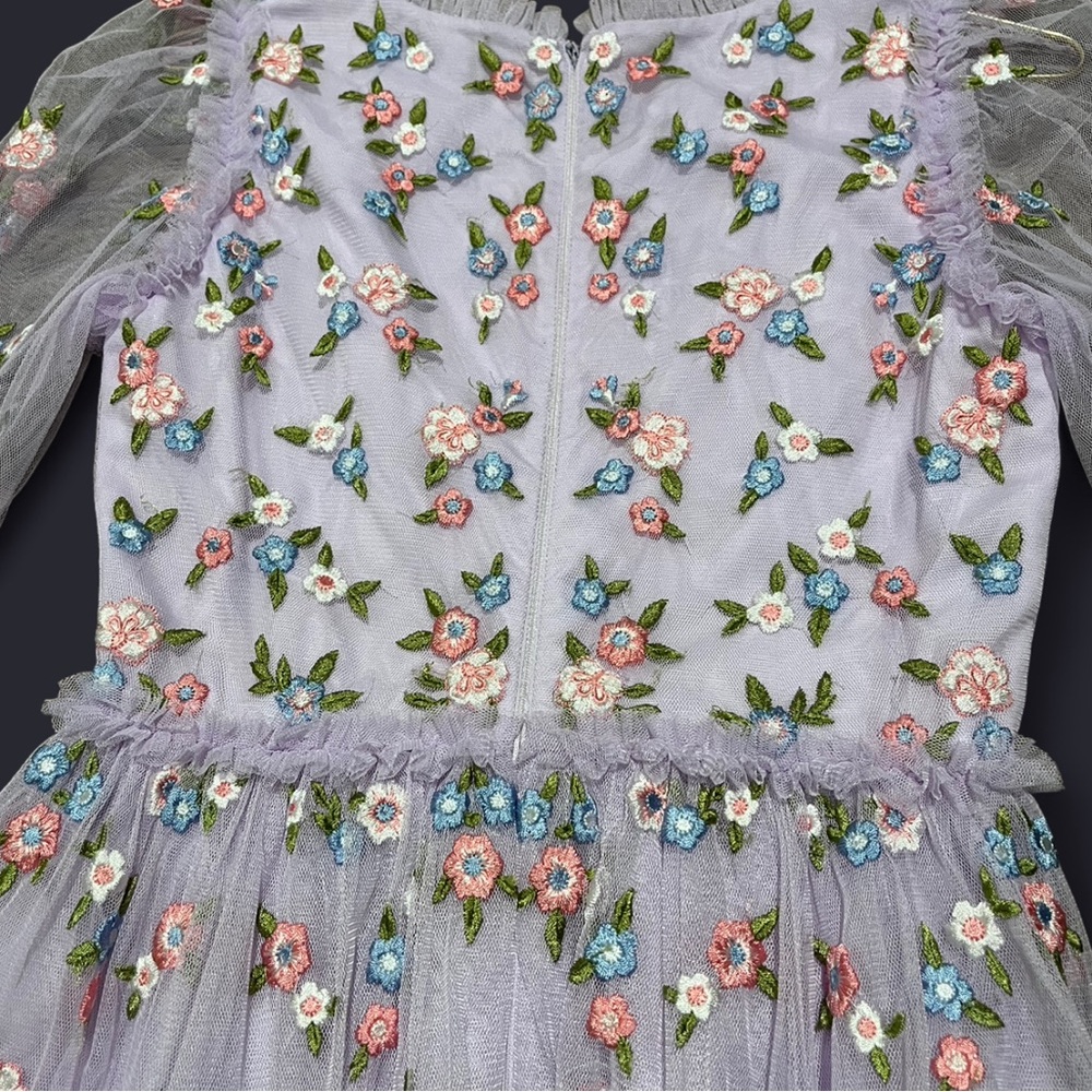 Ivy City Co. Embroidered Floral Tulle Gown – XS – NWOT - Picture 6 of 8